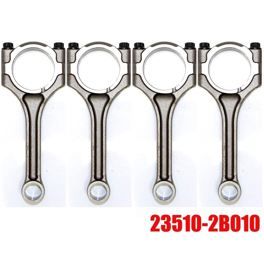 QP02 4pcs Connecting Rod 23510-2B010 23510-2B000 Fit for Kia Rio Hyundai Accent Veloster 1.6L 2010 2