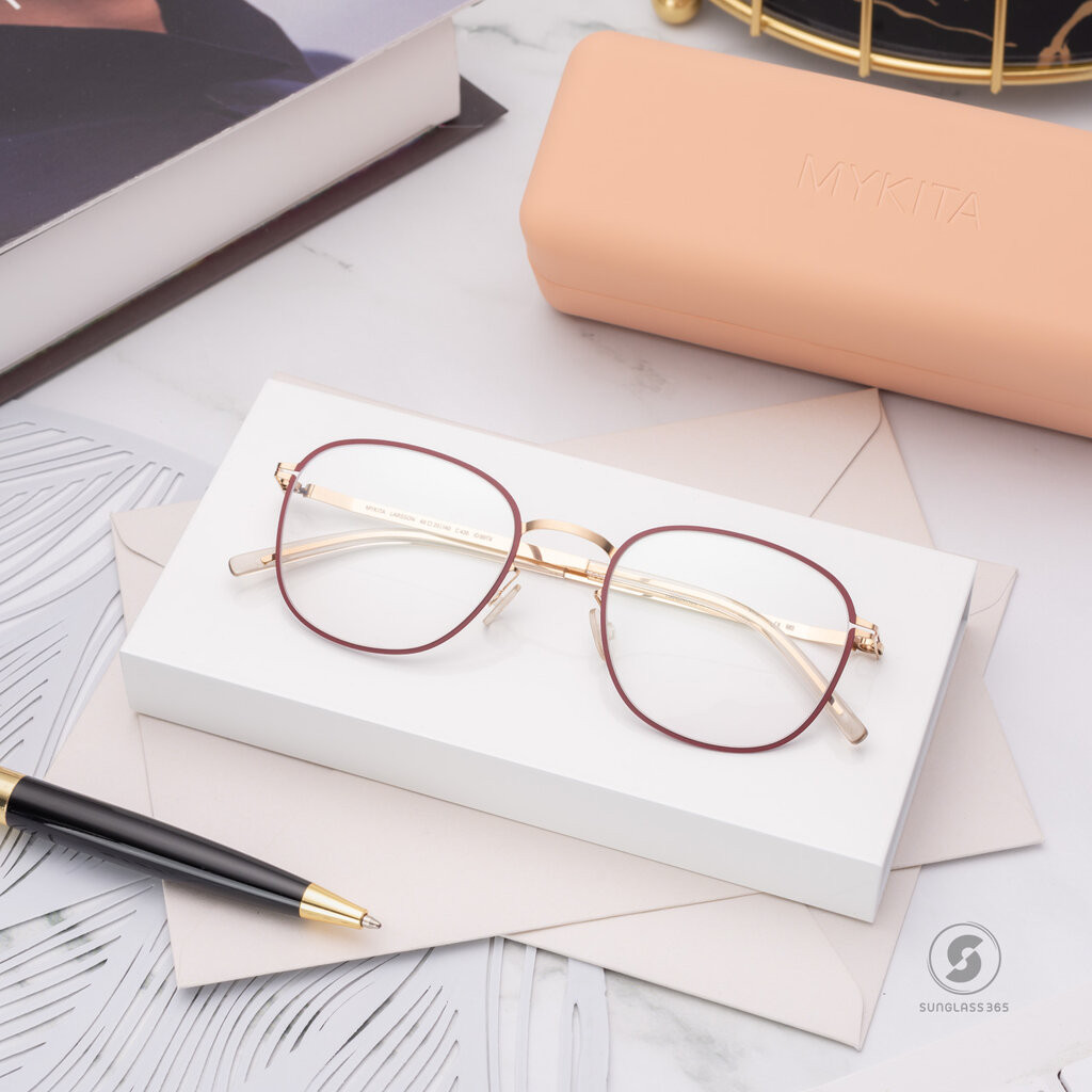 แว่นสายตา MYKITA LARSSON 435 ChampagneGold ClanBerry