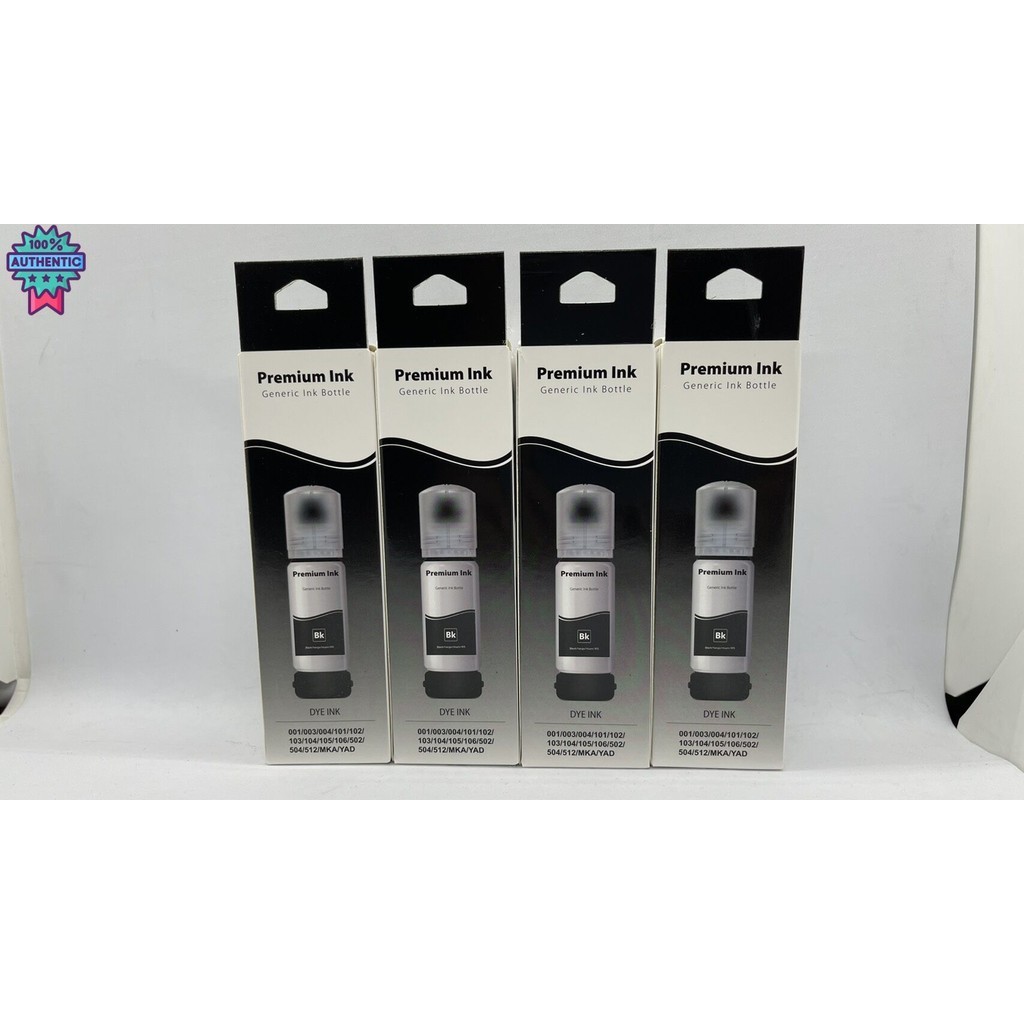 หมึก Epson Printer 003 Premium Ink สีดำ 4 ขวด สำหรัเติม Epson L3110/L3150/L4150/L5190