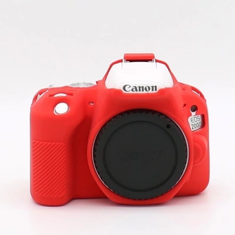 [Tik Tok Contrast Style] เคสซิลิโคน สําหรับกล้อง Canon SLR Camera EOS 200D EOS 200DII