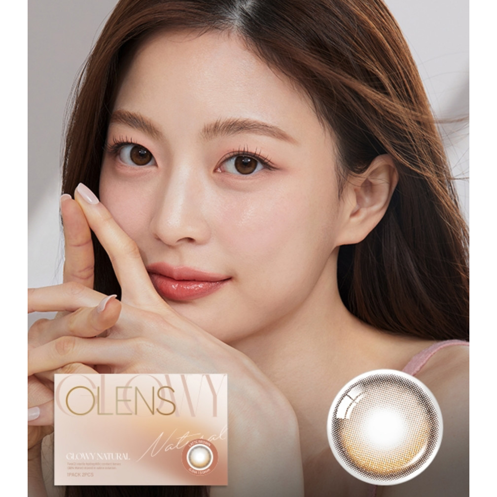 (พร้อมส่ง 🛵) Olens รุ่น Glowy Natural สี Mocca, Latte (คอนแทคเลนส์รายเดือน), คอนแทคเลนส์เกาหลี