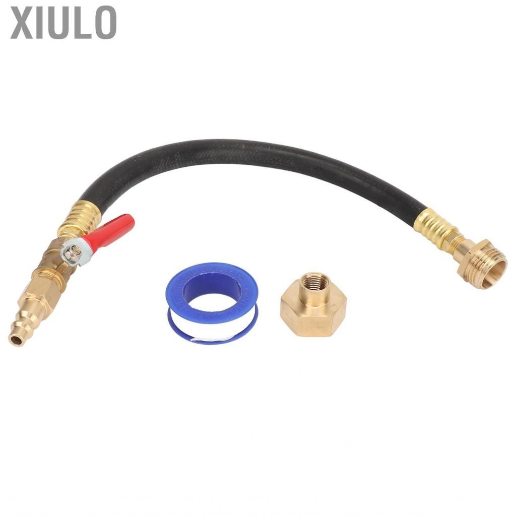 Xiulo Corrosion Resistant RV Winterize Sprinkler System Kit Water Blow Out Adapter Hose Fitting Shut Off Valve with 3/4 Inch 1/4