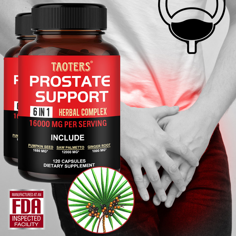 TAOTERS Saw Palmetto อาหารเสริม | สุขภาพของผู้ชาย อาหารเสริมสนับสนุนต่อมลูกหมาก | รองรับ DHT, ทางเดินปัสสาวะและสุขภาพต่อมลูกหมาก