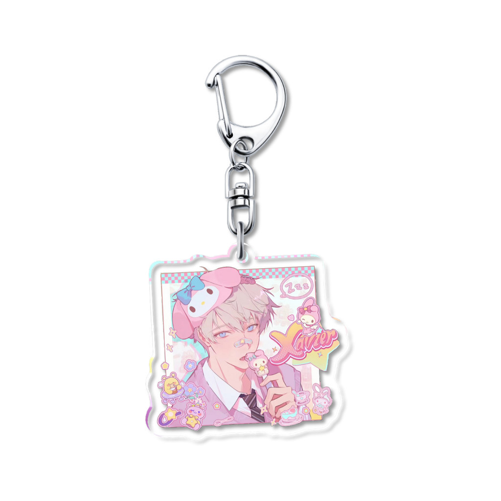 Love และ Deepspace อะคริลิคพวงกุญแจผู้หญิง Xavier Zayne Rafayel เกมสินค้า Key Chain Shen Xinghui Li Shen Qi Yu Key แหวนจี้ - รูปที่ 2