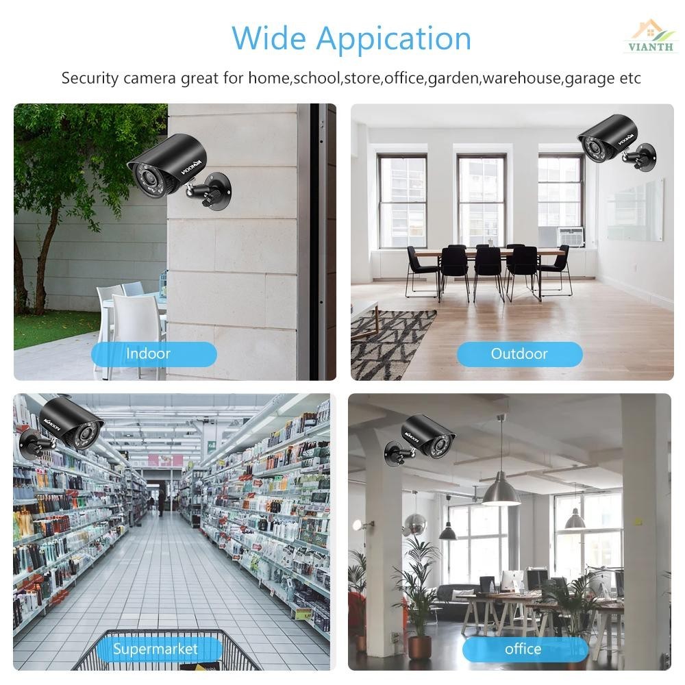 กล้องรักษาความปลอดภัยอะนาล็อก 1.0MP 720P 4-in-1 (TVI/AHD/CVI/CVBS) เฝ้าระวังสภาพอากาศ กลางแจ้ง พร้อมระบบอินฟราเรด Night Vision Pal
