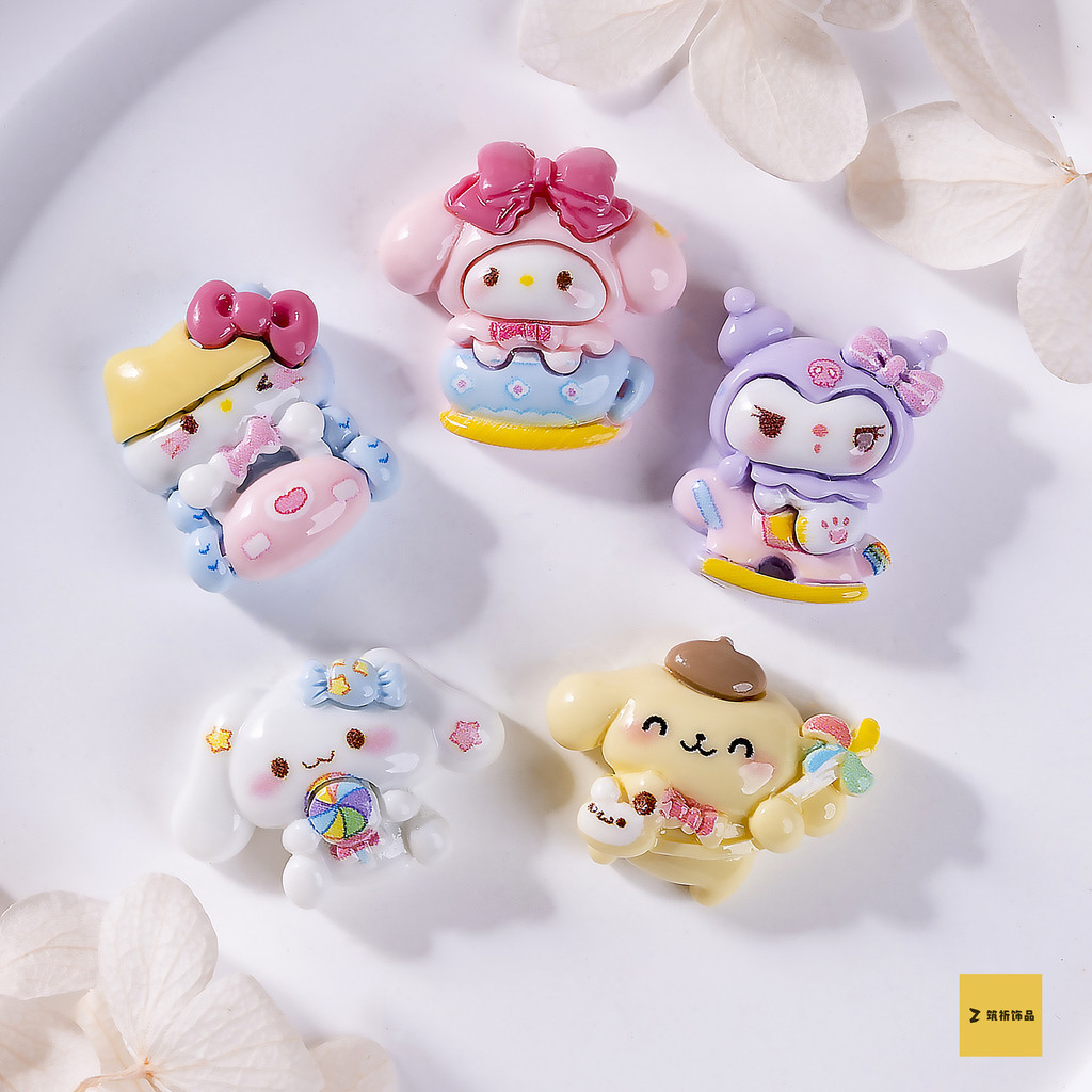 [3 #] ใหม่ Sanrio Play Series กาวอีพ็อกซี่เรซิ่น แฮนด์เมด อุปกรณ์เสริม สําหรับทําเครื่องประดับ รองเท้า กิ๊บติดผม diy ZQ