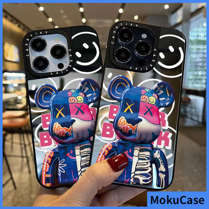 เคสไอโฟน 15/14/13/12/11 Pro max Bearbrick สีสันสดใสน่ารัก mirror Compatible Case iPhone 11,12,13,14,15,16,11PM,12PM,13PM,14PM,15PM,16PM,16Plus,X/Xs, XR,7 +,8Plus