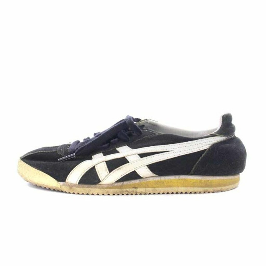 Onitsuka Tiger Sneakers Low Cut Suede 25cm Black Direct from Japan Secondhand
