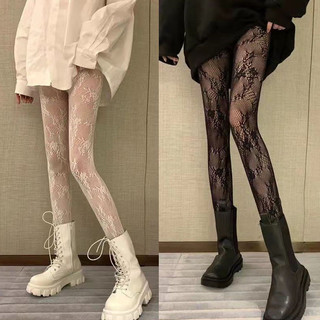 ⭐ส่งใน24ชม🧦ถุงน่องตาข่ายเซ็กซี่ ผ้าเชียร์ แต่งลูกไม้ ลายดอกไม้ ถุงเท้าโลลิต้าสไตล์ญี่ปุ่น