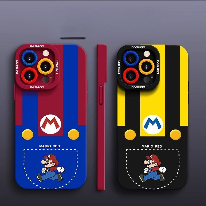 เคสมือถือมาริโอรุ่นใหม่1สำหรับ iphone15/14/13/12/11/7/8/X/XR เคสป้องกันแบบหุ้มทั้งเครื่อง