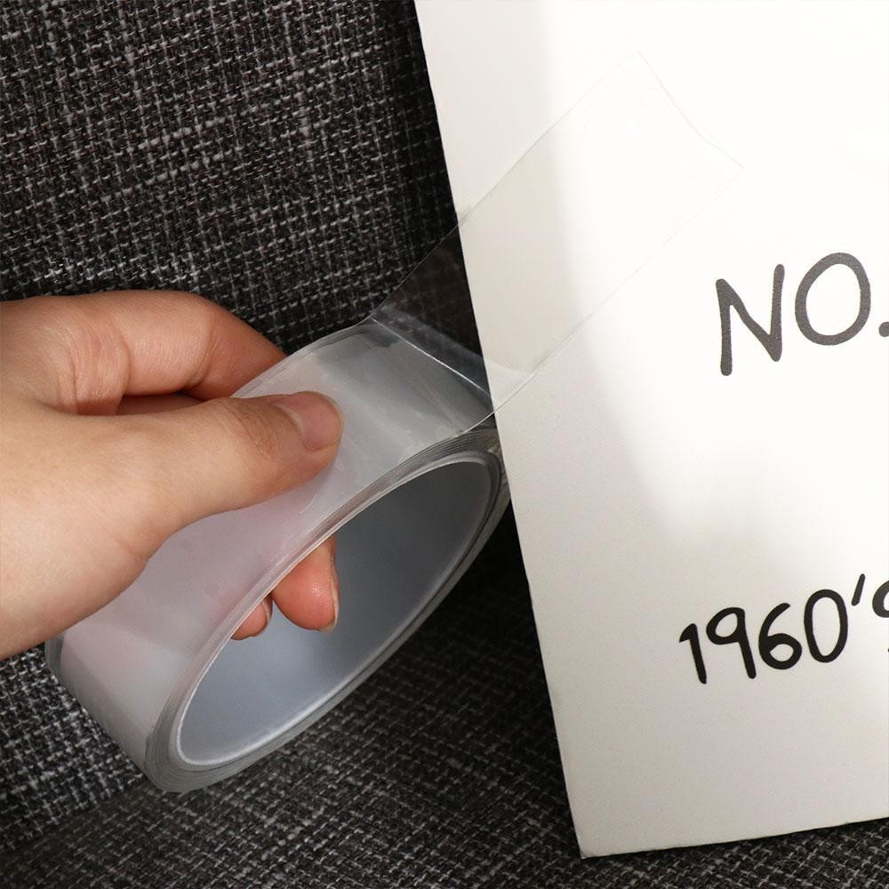 เป็นตัวเอก สองด้านเทปกาวที่แข็งแกร่งวัสดุอะคริลิเทปนาโนสําหรับห้องน้ํา,ห้องครัวสะอาดนํามาใช้ใหม่เทปกาว - รูปที่ 2