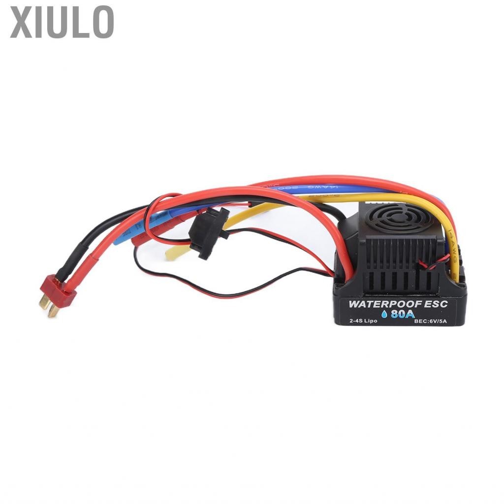 Xiulo RC 80A ESC Alu รถกันน้ำตัวควบคุมความเร็วไฟฟ้าแบบไม่มีแปรง
