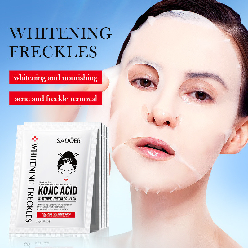 Sadoer Kojic Acid มาส์กหน้าไวท์เทนนิ่ง 30 กรัม นิโคตินาไมด์ เพิ่มความกระจ่างใส ให้ความชุ่มชื้น เมลานินจางลง
