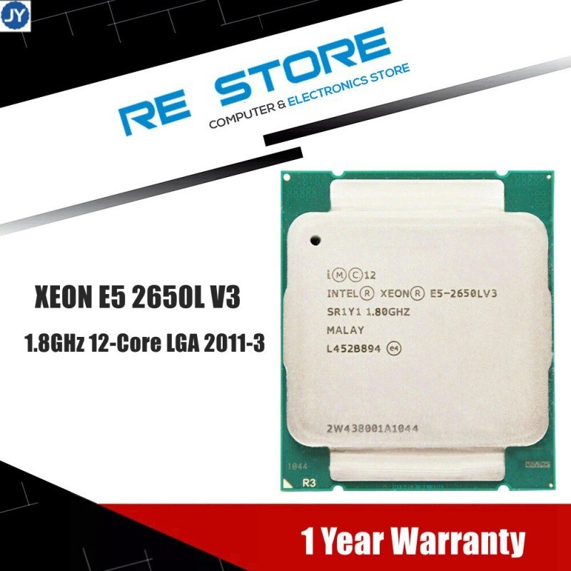 【พร้อมส่ง】เมนบอร์ด Cpu intel Xeon e5 2650l V3 e5 2650lv3 1.8GHz 12-core LGA 2011-3 สําหรับ X99
