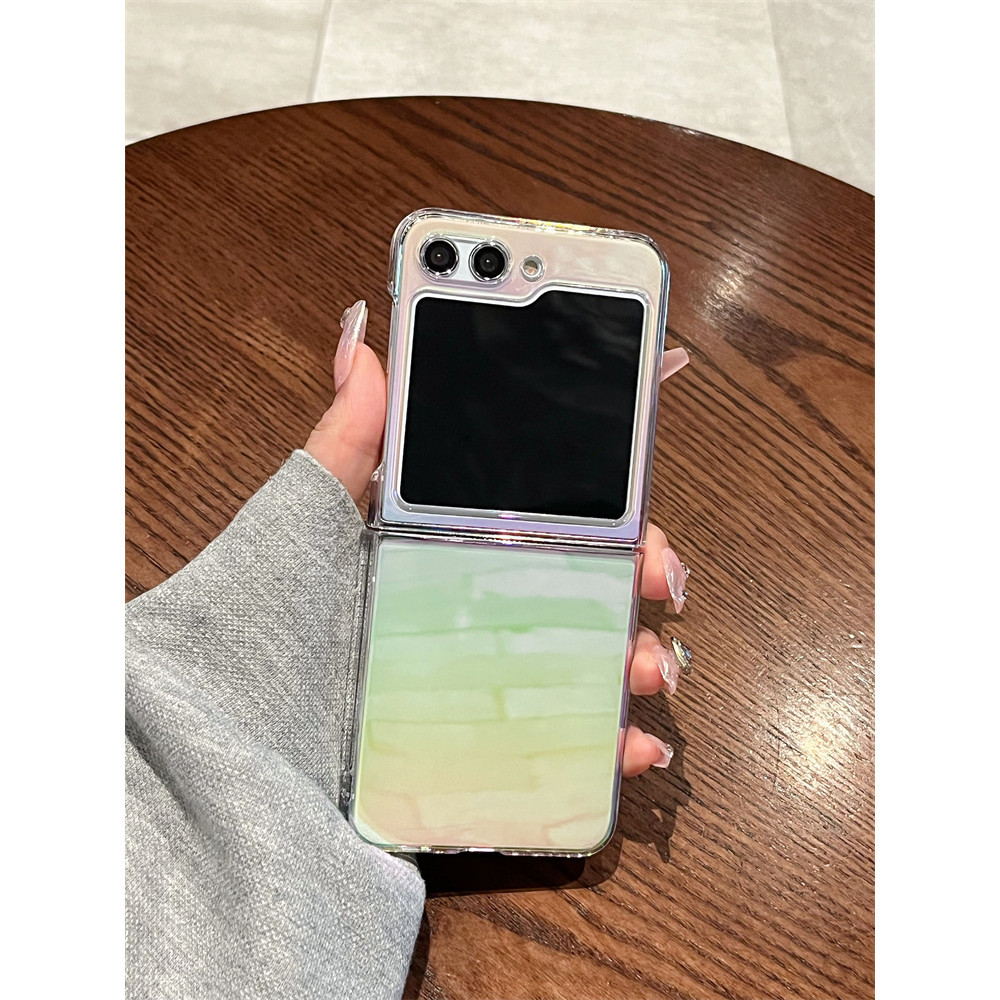 หรูหราที ่ มีสีสัน Anti-drop Laser Clear Casing Samsung Galaxy Z Flip 6 Z Flip 5 Z Flip 4 Z Flip 3 5