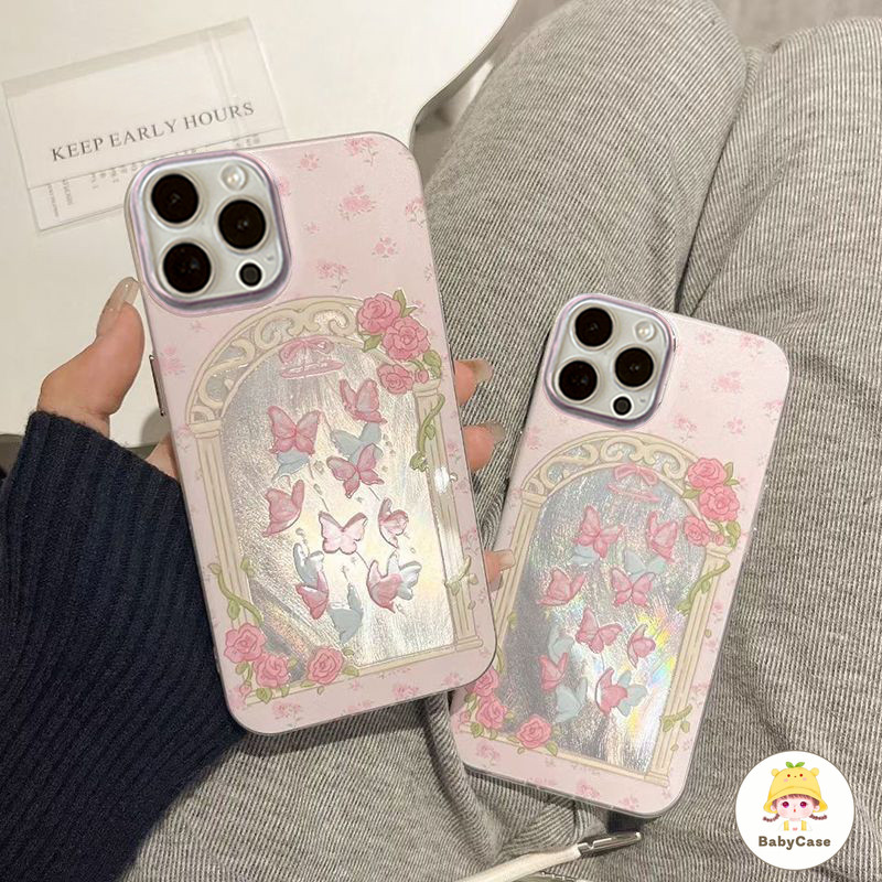 เคส Samsung A05 A14 A15 A23 A05s A13 A12 A32 A11 A34 A03 A33 A25 A53 A51 A21s M11 M12 ปกอ่อนผีเสื้อโรแมนติก