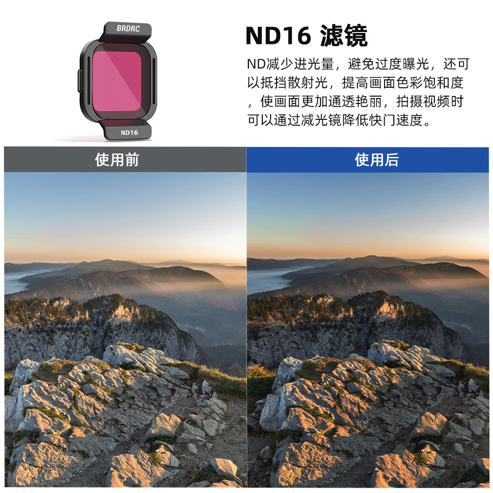 ชุดกรองโดรนพับสําหรับ DJI FLIP Filter ชุด ND8/CPL/เลนส์ป้องกันรังสียูวี FLIP Filter Combo อุปกรณ์เสริม
