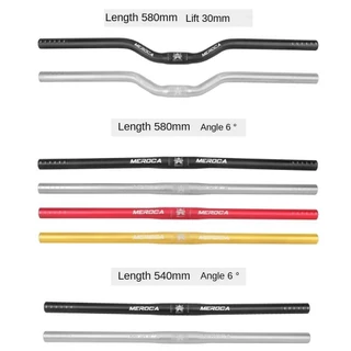VOIDZY จักรยาน Riser Handlebar, 25.4X540/580 มม.อลูมิเนียมแฮนด์จักรยาน,ทนทาน MEROCA ตรง/เลื่อนชิ้นส่วนจักรยานสําหรับเสือภูเขา