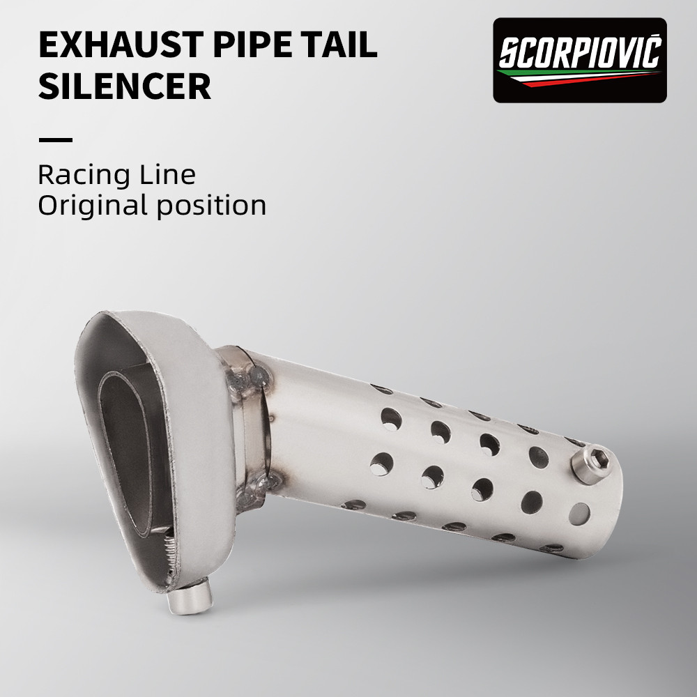 51mm Universal ด้านหน้า Mid End Catalyst DB Killer สําหรับรถจักรยานยนต์ท่อไอเสีย Silencer Noise Soun