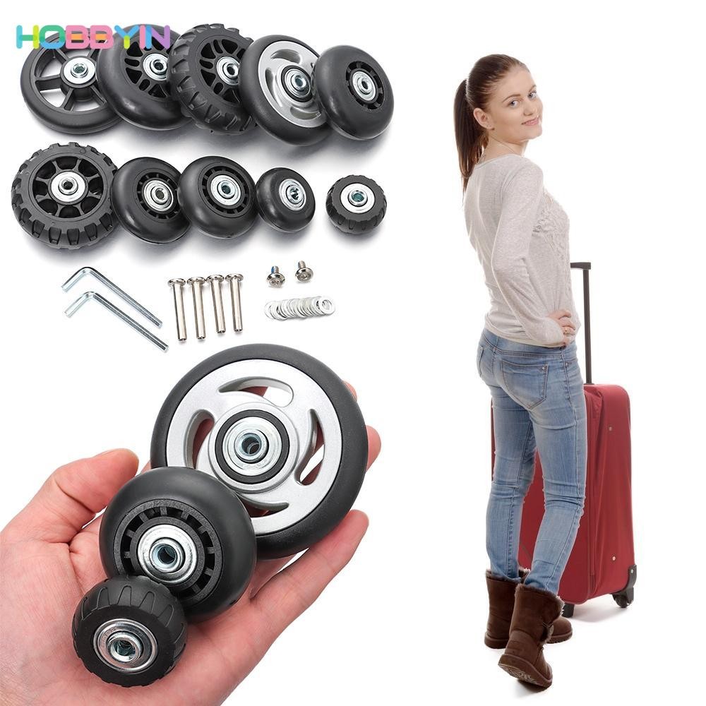 HOBBYIN อะไหล่ล้อกระเป๋าเดินทาง พร้อมสกรู แบบพกพา DIY 2 ชิ้น