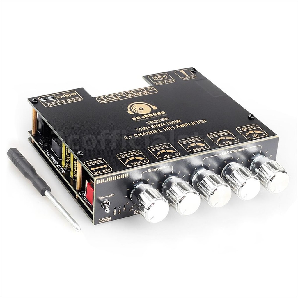 Zk-tb21 PRO 2.1 ช่อง 5.2 สเตอริโอบลูทูธเครื่องขยายเสียง 50W + 50W + 100W TPA3116D2 ชิปAUXเครื่องขยาย