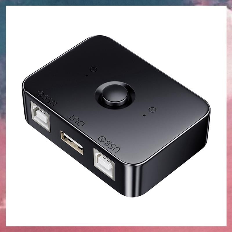 อุปกรณ์แชร์เครื่องพิมพ์ USB 2 พอร์ต USB2.0 เลือกเครื่องพิมพ์ Sharing Peripheral สําหรับเครื่องพิมพ์ USB Splitter Sharing Printer