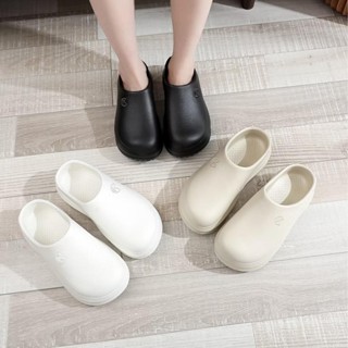 รองเท้าแฟชั่น รองเท้าหัวโต รองเท้าปิดหน้าเท้า ปั๊ม M  ไซสื36…