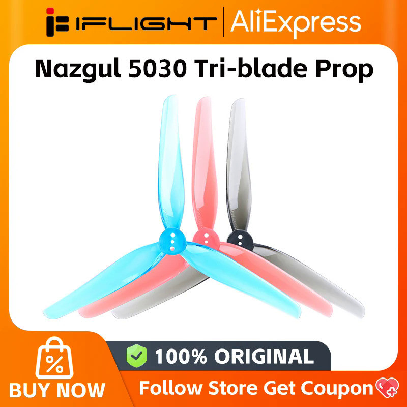 20pcs/10pairs iFlight Nazgul 5030 5inch 3 blade/tri-blade propeller prop compatible with iFlight XIN