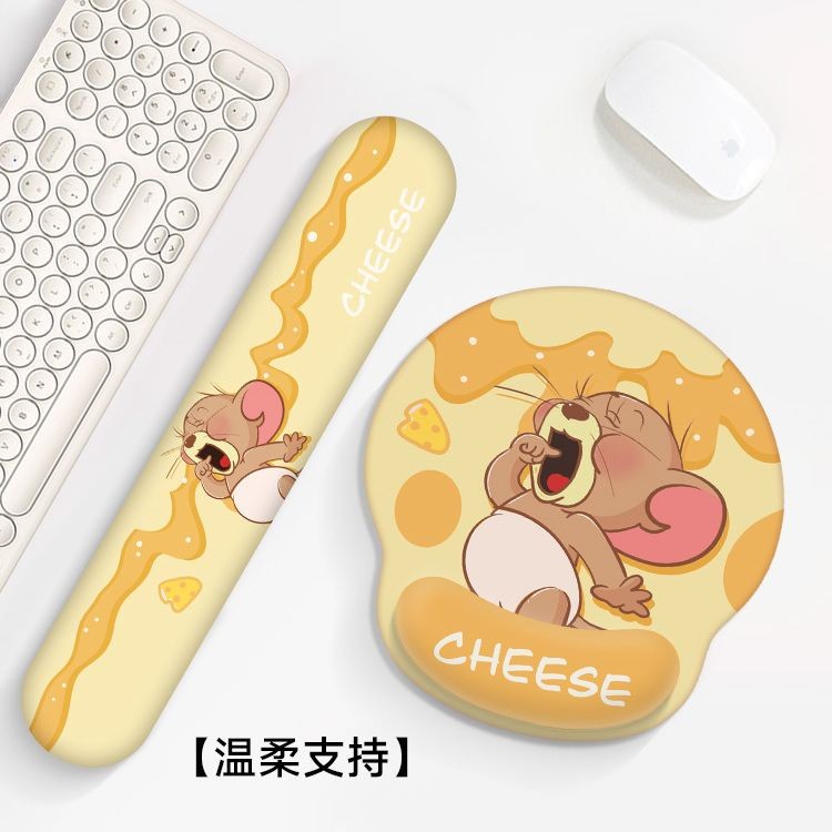 [ข้อเสนอพิเศษ] วิสัยทัศน์ น่ารัก เจอร์รี่ แผ่นรองเมาส์ข้อมือหญิงแผ่นกันลื่นสํานักงานแล็ปท็อปแป้นพิมพ์ส่วนที่เหลือมืออุปกรณ์ต่อพ่วงการ์ตูนร้อนขายของขวัญขายดี