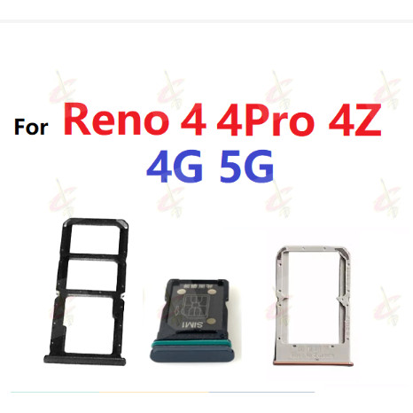 ถาดซิมการ์ดสําหรับOPPO Reno4 Pro Z Reno 4 Pro 4Z 4G 5G CPH2091 CPH2113 CPH2089 CPH2065