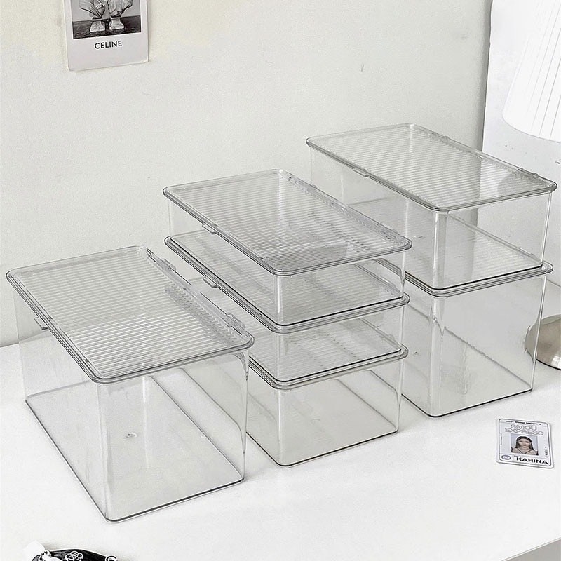 กล่องเก็บของใบใหญ่ เก็บของอเนกประสงค์ กล่องมินิมอล ใส่ของได้เยอะ