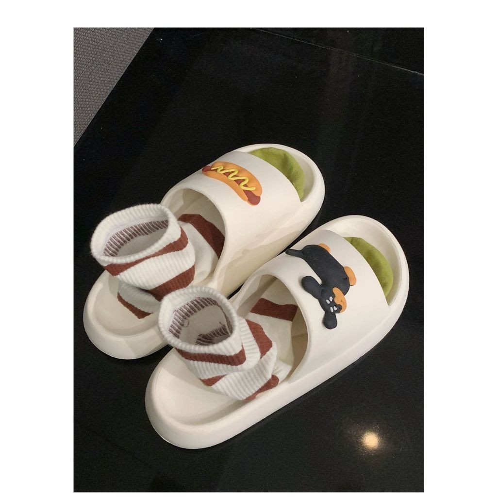 「จัดส่งในกรุงเทพฯ」 รองเท้าแตะ EVA ระงับกลิ่น ลายการ์ตูนลูกสุนัข ขนมปัง น่ารัก ใส่สบาย ไซซ์ 36-41 - รูปที่ 5