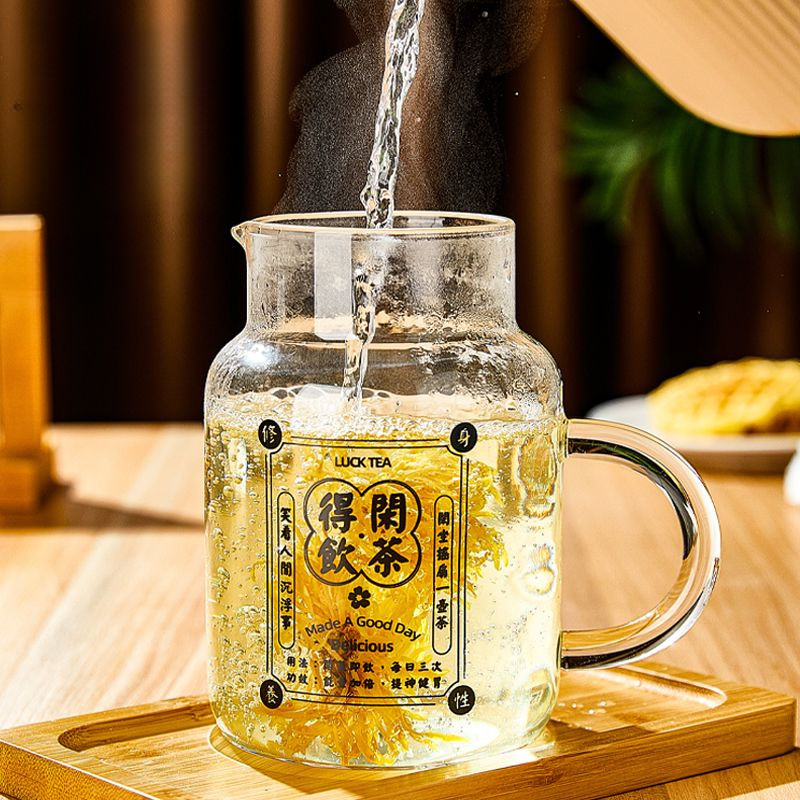 ถ้วยชาแก้วบอโรซิลิเกตสูงพร้อมฝาปิด | ถ้วยชาดอกไม้ทนความร้อนได้ | ถ้วยน้ํามัลติฟังก์ชั่นในครัวเรือนสํานักงาน | ถ้วยนมถั่วเหลืองสุภาพสตรี | ชุดน้ําชาเรียบง่ายใหม่ - รูปที่ 4