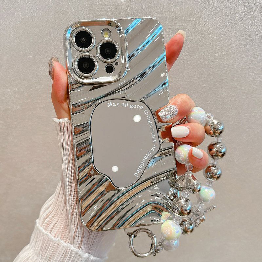 เคสโทรศัพท์ For iPhone 13 11 17 pro max Case iPhone 11 15 16 pro max 14 12 pro max 7 8 Plus 13 14 Pro SE กระจกหยัก