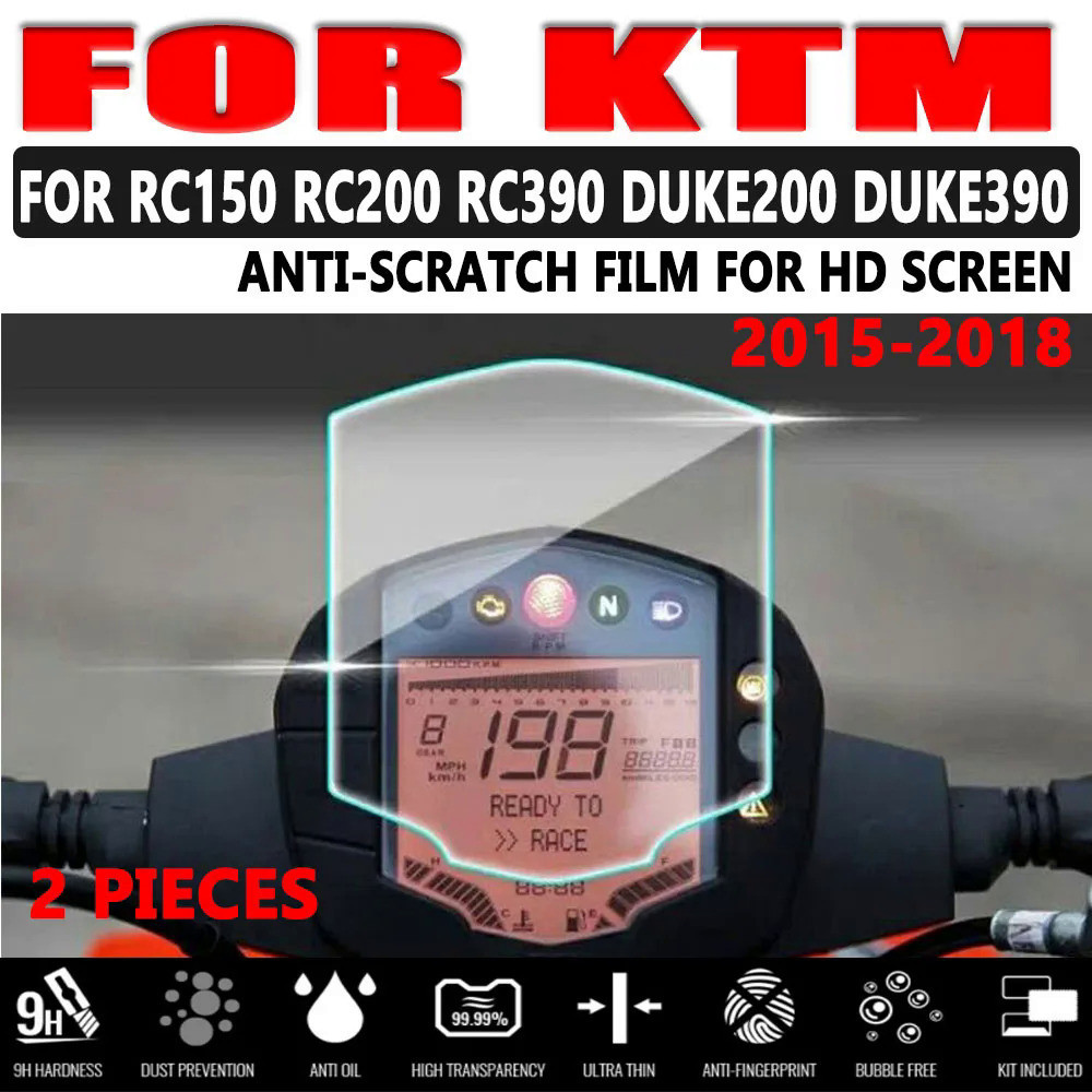 ฟิล์มกันรอยหน้าจอรถจักรยานยนต์ สําหรับ KTM DUKE RC150 200 390 DUKE 390DUKE DUKE390 DUKE200 2015-2018