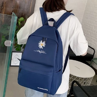 (พร้อมส่ง)J10110กระเป๋าเป้สะพายหลัง กระเป๋านักเรียน จุของได้เยอะ ลายดอกเดซี่ สไตล์เกาหลี สําหรับนักเรียน
