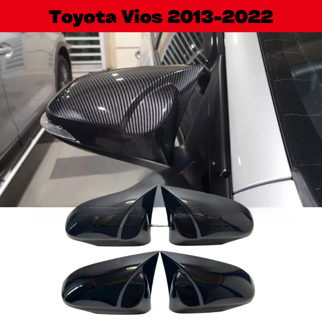 ฝาครอบกระจกมองข้าง แบบคาร์บอน M4 สําหรับ Toyota Yaris Vios Altis Camry 2013-2022