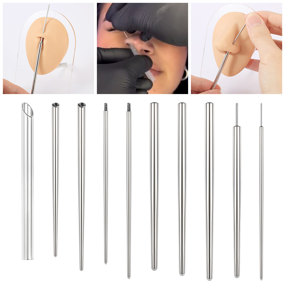 เข็มเจาะร่างกาย ปาก จมูก สเตนเลส 14G 16G 18G 20G 1 ชิ้น