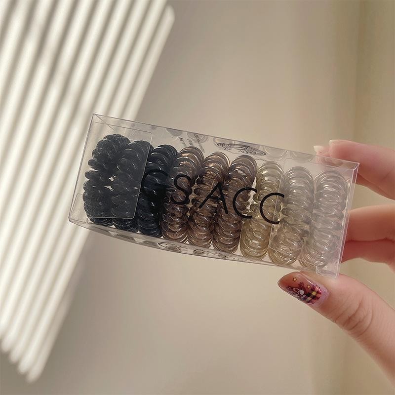 Jojo COCO ยางรัดผม ยืดหยุ่นสูง เรียบง่าย สําหรับผู้หญิง 9 ชิ้น