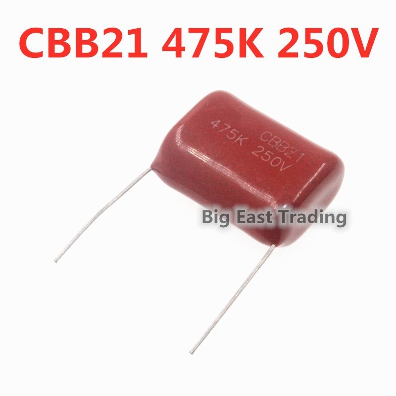 2 ชิ้น CBB21 250V 475K 4.7UF 25 มม.CBB22 โลหะฟิล์มตัวเก็บประจุ,ตัวเก็บประจุ Pitch 25 มม.