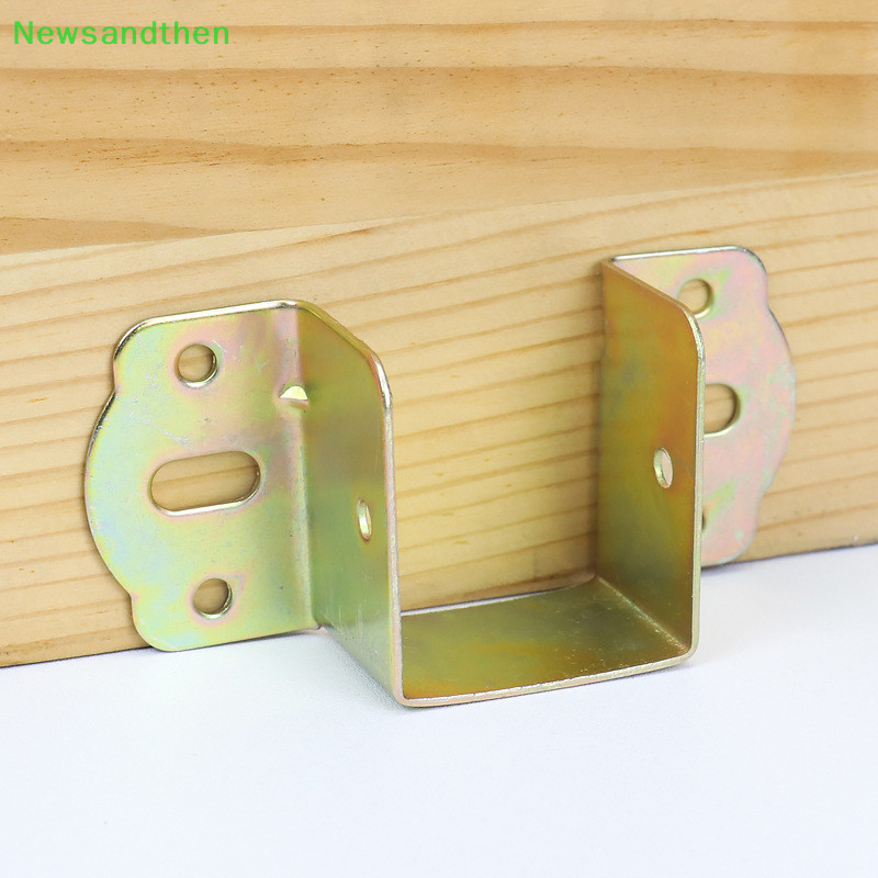 Newsandthen บานพับเตียง แบบหนา ตะขอมุมโค้ด เตียง คาน รองรับขาตั้งโลหะ อุปกรณ์ฮาร์ดแวร์เชื่อมต่อคงที่ ดี