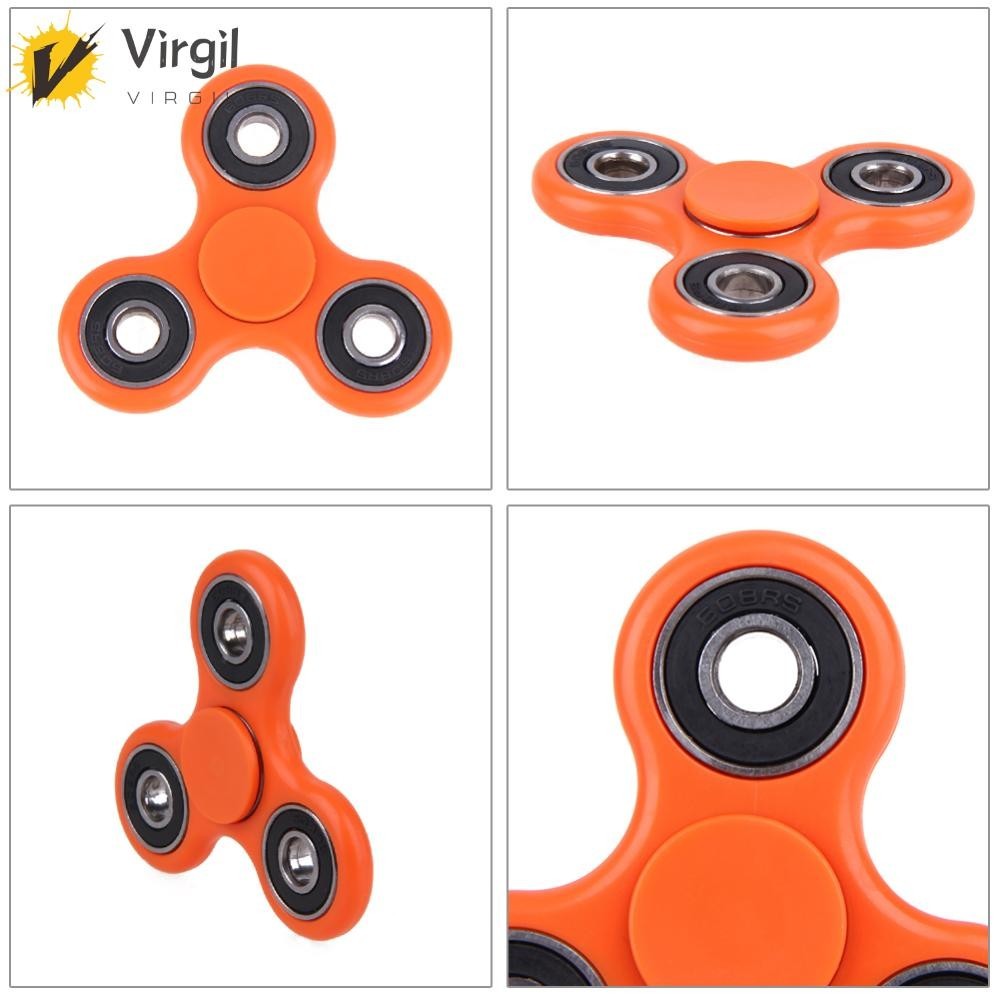 [Virgil.th] ของเล่น Tri-Spinner Fidget Hand Spinner คลายเครียด ความวิตกกังวล
