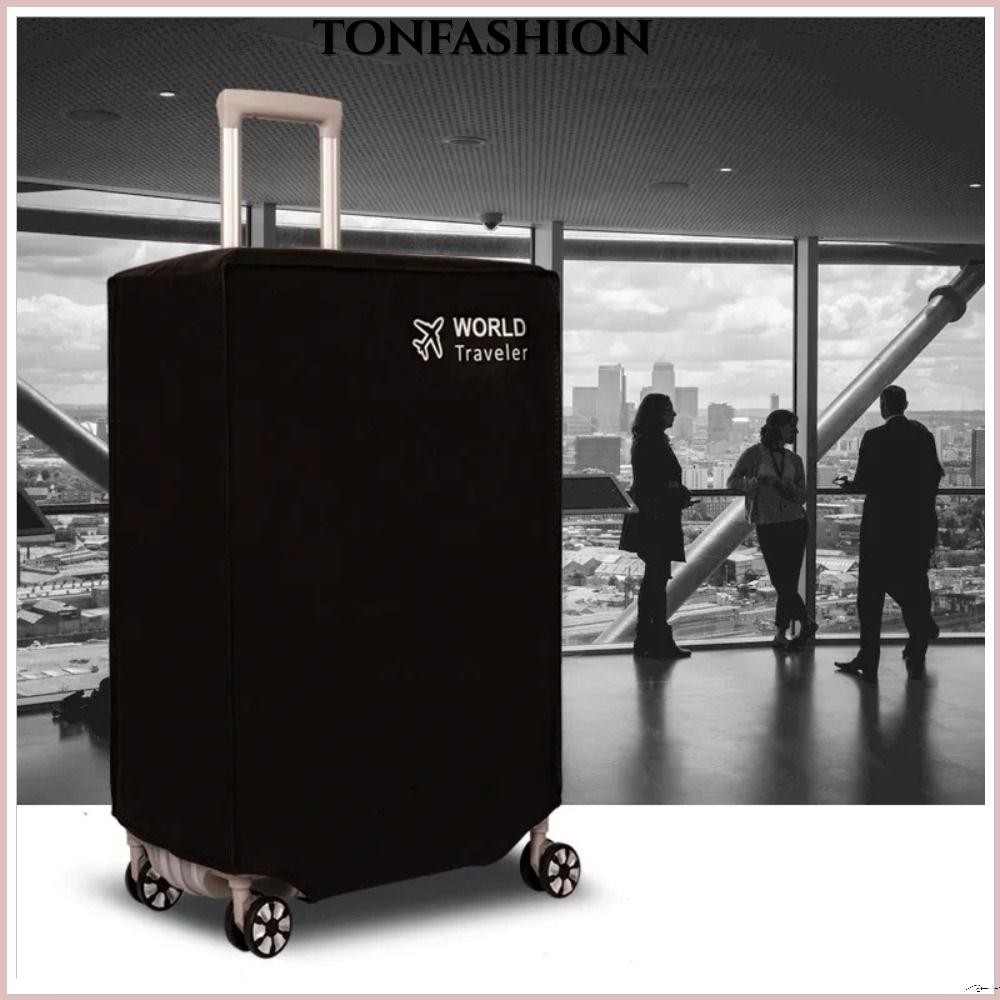 Tonfashion ผ้าคลุมกระเป๋าเดินทาง กันฝุ่น กันสึกหรอ แบบหนา ผ้าไม่ทอ อุปกรณ์เสริม สําหรับรถเข็น
