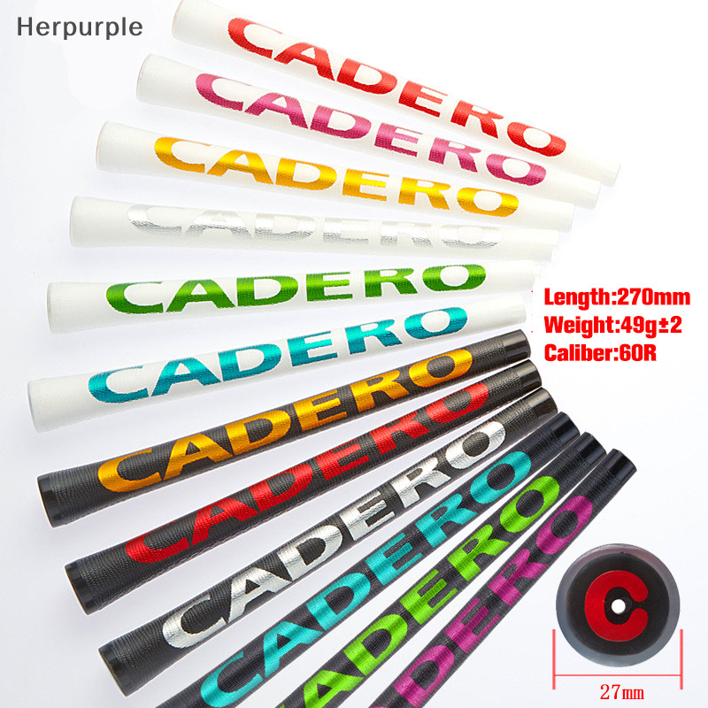 Herpurple CADERO ด้ามจับไม้กอล์ฟ แบบใส 2X2PENTAGON 12 สี