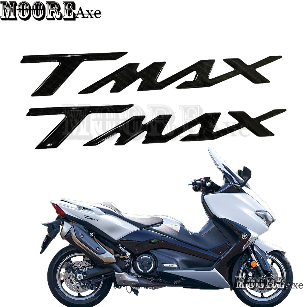 Mooreaxe สติกเกอร์คาร์บอนไฟเบอร์ ลายโลโก้ 3D สําหรับติดตกแต่งรถจักรยานยนต์ Yamaha TMAX 560 750 2023 