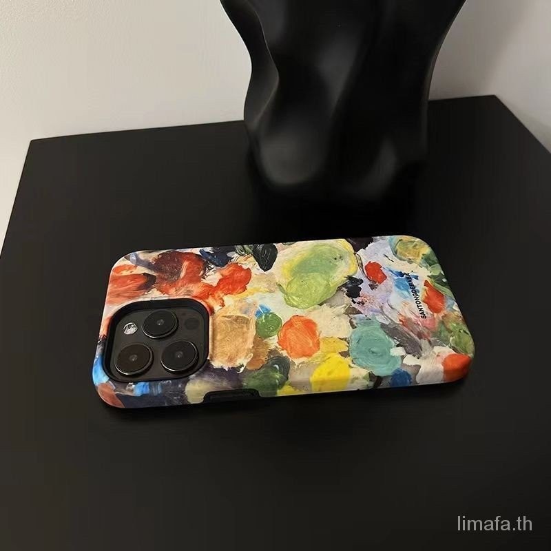 เคสโทรศัพท์มือถือแบบแข็ง กันกระแทก ลายภาพวาดสีน้ํามัน รูปกราฟฟิตี้ สําหรับ iPhone 11PROMAX 12PRO 13PROMAX 14PROMAX 11 12 13 14 15 pro max x xr x xsmax 7 8 plus 14plus 15plus