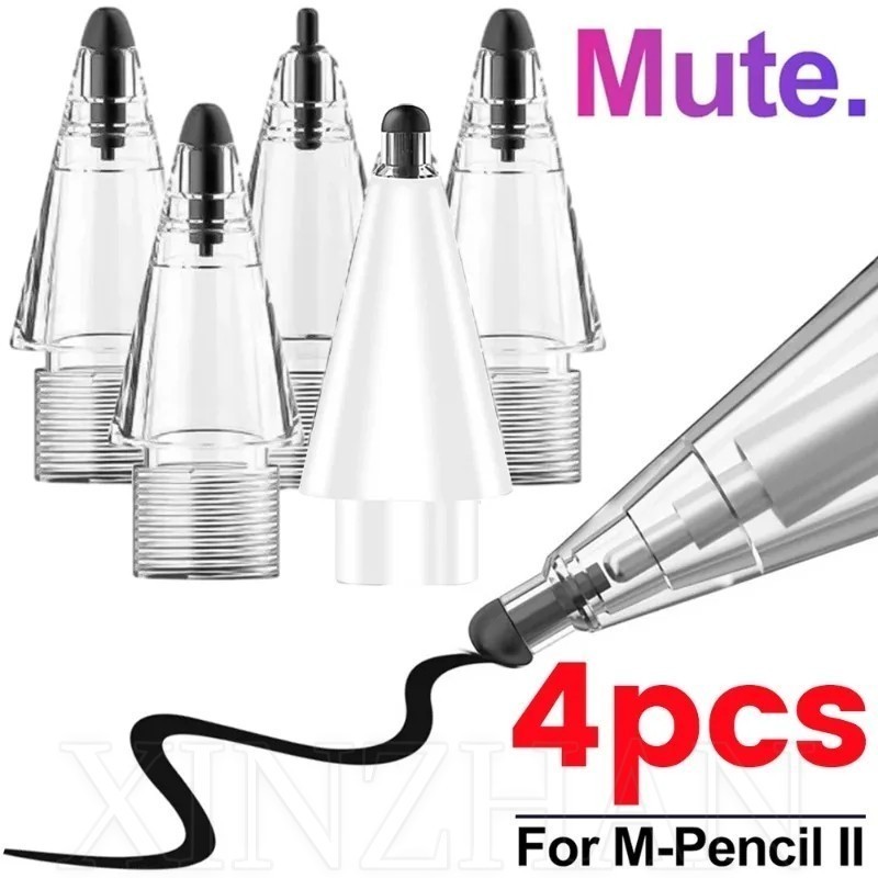หัวปากกาสไตลัส แบบยืดหยุ่น ไร้เสียง ทนต่อการเสียดสี แบบเปลี่ยน สําหรับ Huawei M-Pencil Generation 2