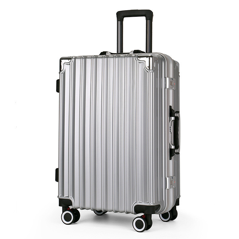 Business Aluminum Frame Luggage 20-Inch Trolley Case 24-Inch Suitcase Universal Wheel Boarding Bag Password Suitcase Gif