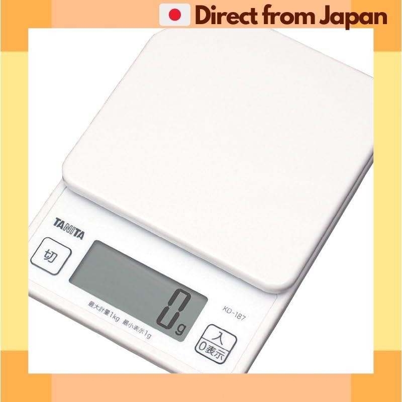 Tanita Cooking Scale Kitchen Weighing Scale Digital 1kg 1g Unit White KD-187 WH [Direct from Japan]