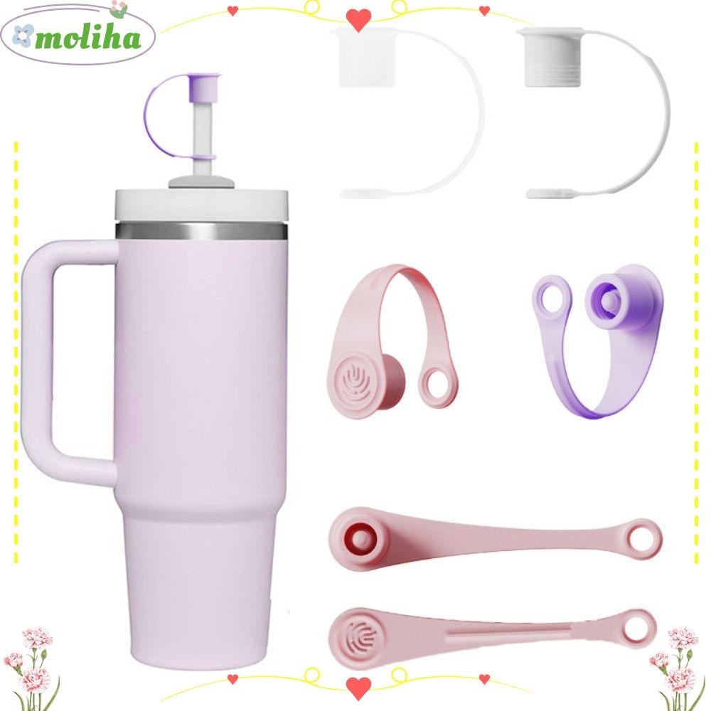 Moliha จุกปิดหลอดดูดน้ํา ซิลิโคน กันฝุ่น กันกระเด็น ใช้ซ้ําได้